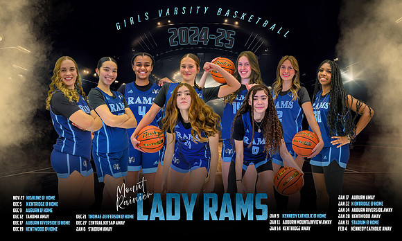 Girls Basketball 3 x 5 Banner